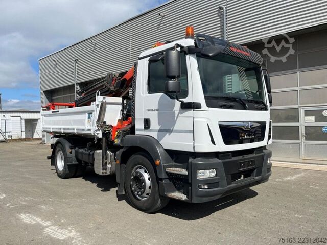 Camión volquete MAN TG-M 18.290 4x2 2-Achs Kipper Kran Funk 4xhydr+G