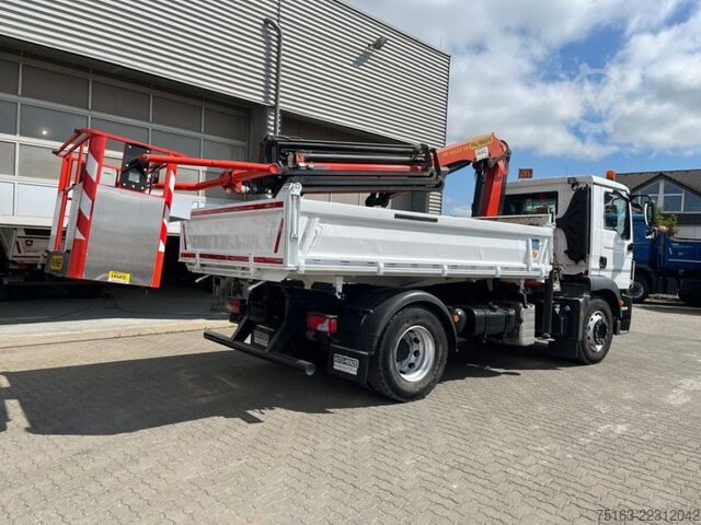 Camión volquete MAN TG-M 18.290 4x2 2-Achs Kipper Kran Funk 4xhydr+G