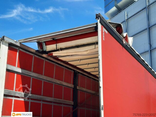 Camión plataforma con toldo MAN 15.290 TGM TM 2 Liegen LBW Schiebeplane Edscha