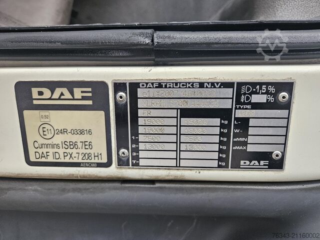 Caminhão frigorífico DAF LF 280 FA - E6 - FRIGO/CONGEL - MULTITEM