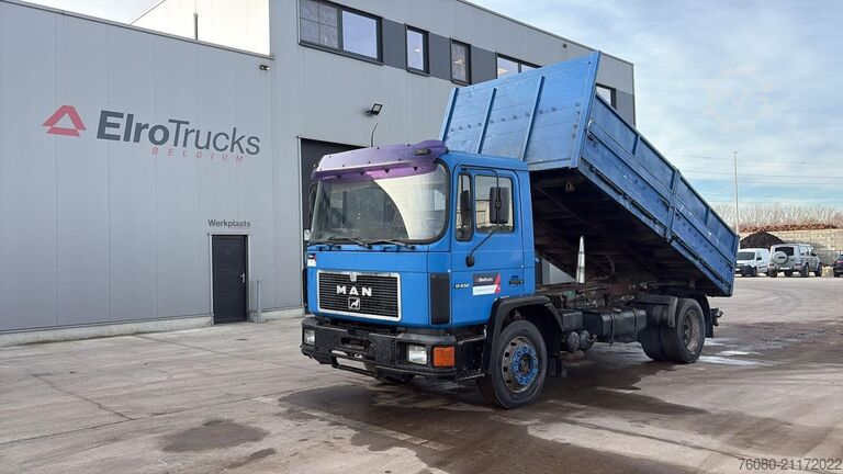 Volquete de 3 lados MAN 17.232 (6 CYLINDER / MANUAL PUMP / PÖMPE MANUELLE)