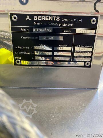 Mezclador homogeneizador Becomix MiniLab de 5 litros A. Berents BECOMIX Beco Mini Lab