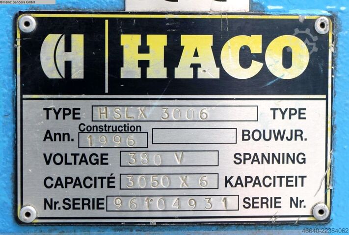  HACO HSLX 3006