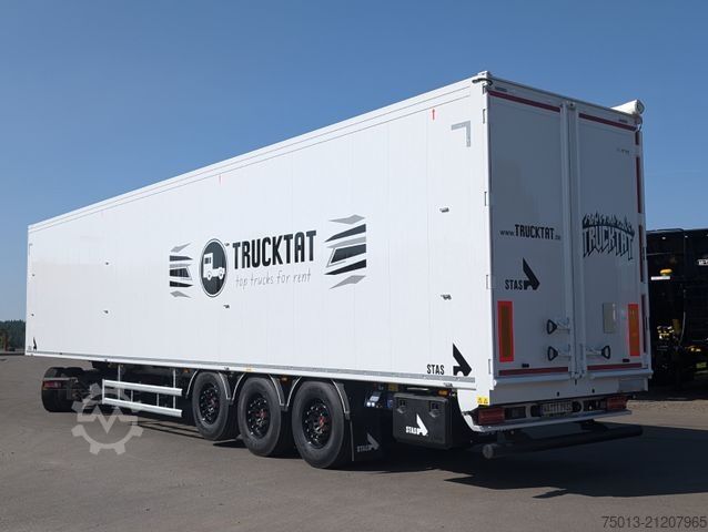 Walking floor semitrailer STAS 91 cbm, Cargofloor 10 mm, Liftachse, LENKACHSE