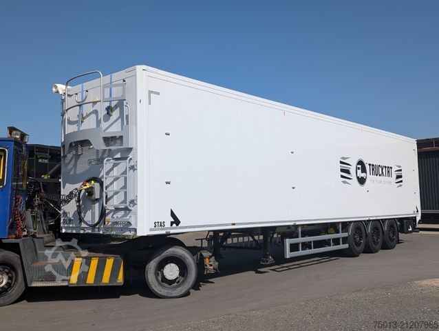 Walking floor semitrailer STAS 91 cbm, Cargofloor 10 mm, Liftachse, LENKACHSE