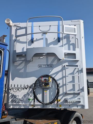 Walking floor semitrailer STAS 91 cbm, Cargofloor 10 mm, Liftachse, LENKACHSE