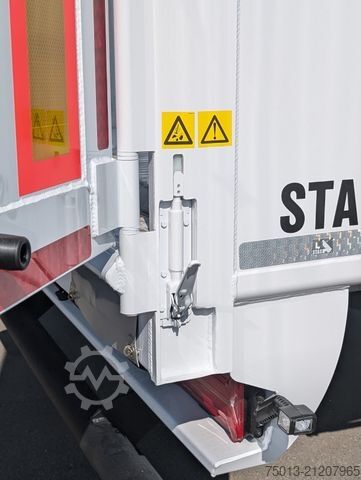 Walking floor semitrailer STAS 91 cbm, Cargofloor 10 mm, Liftachse, LENKACHSE