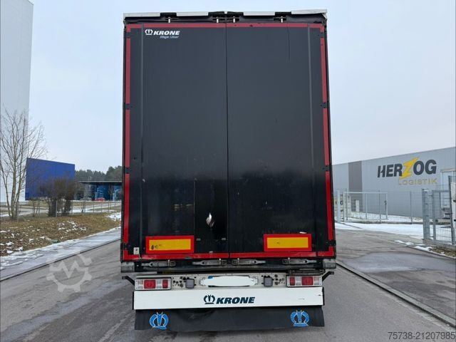 Open semitrailer with tarp KRONE SD Megatrailer/Luft-Lift/Hubdach/Edscha/3-Achsen