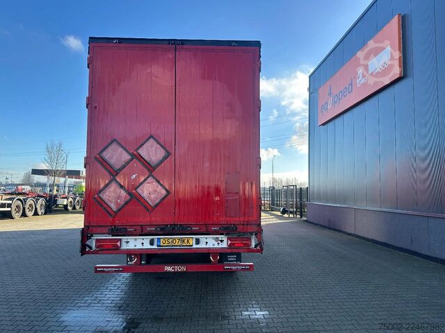 Συρόμενοι μουσαμάδες Pacton NIEUWE ZEILEN / alu zijborden + planken / hardh...