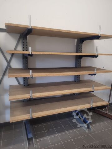 Ensidet kragarmreol, 60 cm, spånplade SSI-Schäfer Kragarm