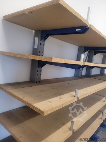 Ensidet kragarmreol, 60 cm, spånplade SSI-Schäfer Kragarm