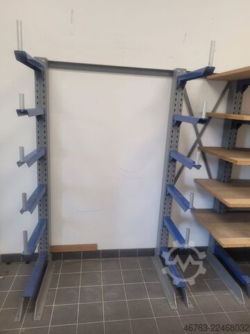 Ensidet kragarmreol, 60 cm, spånplade SSI-Schäfer Kragarm