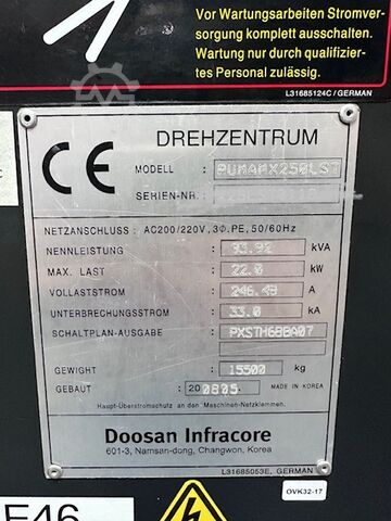 CNC draai-freescentrum DOOSAN Puma MX 250 LST