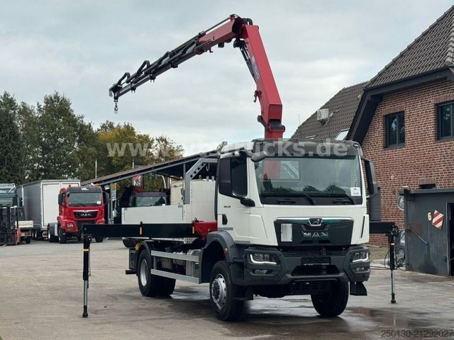 Truck mounted crane MAN TGM TG3 18.320 4x4 HMF Ladekran Pritsche