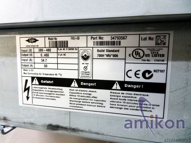 Koeleenheid Bitzer Kälteaggregat S6F-30.2Y-40P mit RO-Anlage & Schalldämmkapsel
