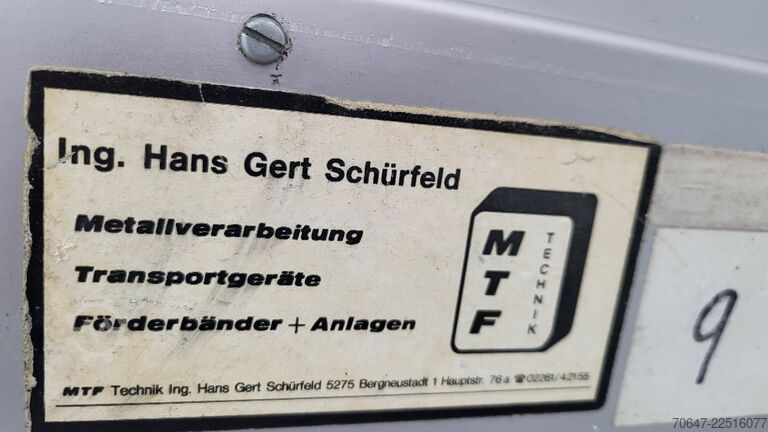 Transportband med hastighetsreglering MTF Technik 160 x 30
