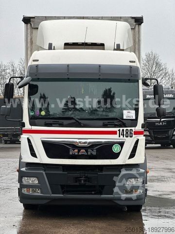 Flatbed truck with tarp MAN TGM 18.340 4x2 Pritsche+Plane *Motorschaden*