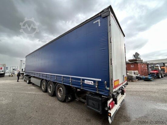 Auflieger mit Pritsche & Plane SCHMITZ SCB S3T, VARIOS, LIFTACHSE,  EDSCHA-VERDECK