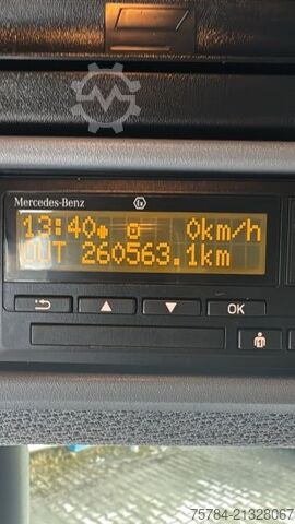 Vrachtwagen met bakwagen MERCEDES-BENZ 1230 L, S-FHAUS, KOFFER M. BäR-LBW, AHK, RüERA