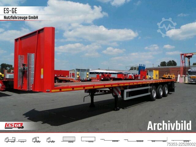 Werkplatform oplegger ES-GE 3-Achs Sattelanhänger - Rungen + CV