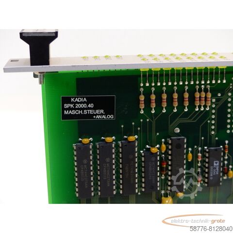 Component  Kadia SPK 2000.40 EAU0100022 uer. + Analog SN 47303ETG