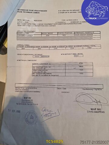 Přeprava kontejnerů Mercedes-Benz Actros 3235