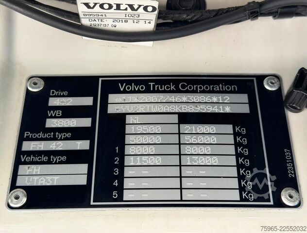 Tracteur routier standard VOLVO FH 13.420 EURO 6 FULL SPOILER 2x TANKS ONLY 566.