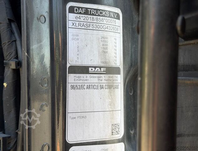 Camion frigorifique DAF XG 480 EURO 6E FAR 50 CC COMBI FLOWER WIDE CARRI