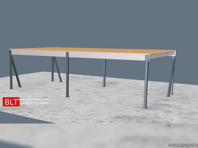 Depolama platformu 5x10m Lagerbühne , Belastung : 500kg/qm Unterkante: 2,5m , ca. 50qm Systembühne