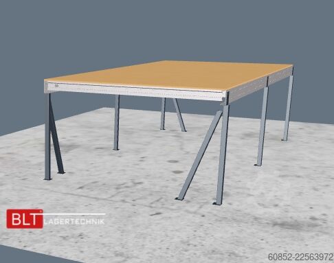 Depolama platformu 5x10m Lagerbühne , Belastung : 500kg/qm Unterkante: 2,5m , ca. 50qm Systembühne
