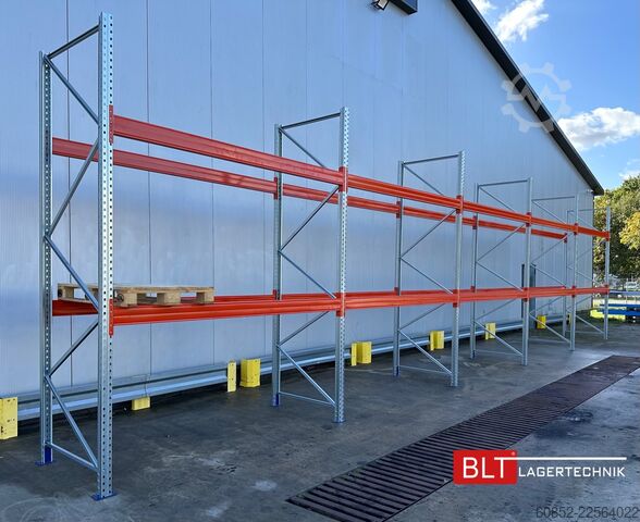 Tung hylla ca. 14 lfm. Palettenregale H: 350cm Fachlast: 3000 kg , 45 Palettenplätze