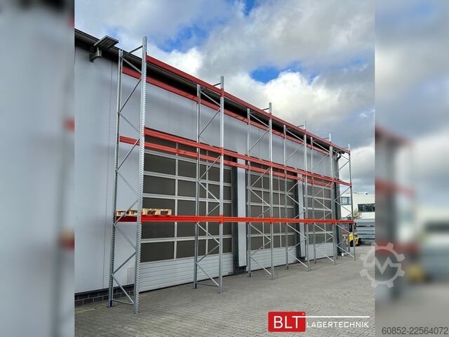 Nagy teherbírású polc ca. 100,16 lfm. Palettenregal H: 650cm Fachlast : 3000 kg Neuware