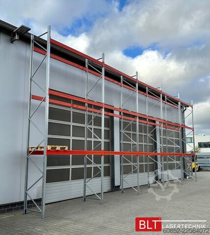 Nagy teherbírású polc ca. 100,16 lfm. Palettenregal H: 650cm Fachlast : 3000 kg Neuware