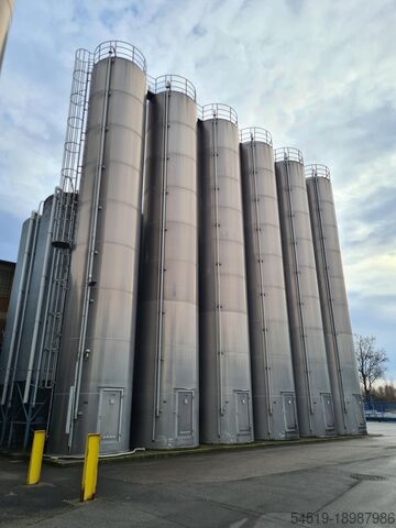 2 x 115 m³ aluminium opslagsilo  