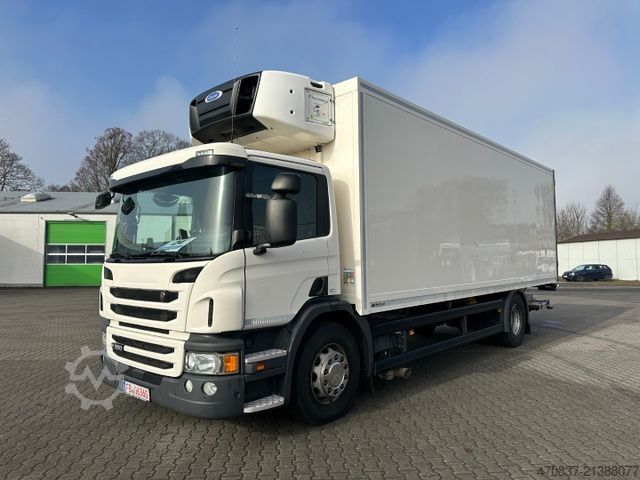 Kühlkoffer-LKW SCANIA P250 / LBW / Carrier 1150 MT / Seitentür / Trenn