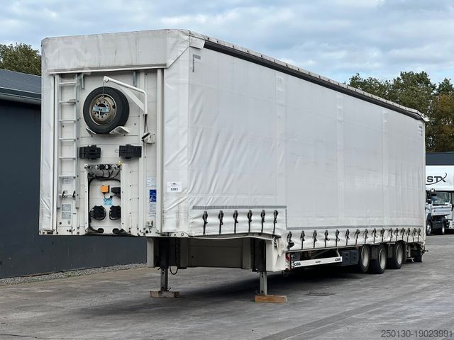 Low loader semitrailer MEUSBURGER MPG-3 Tieflader Plane Lenk/Liftachse Hydr. Rampe