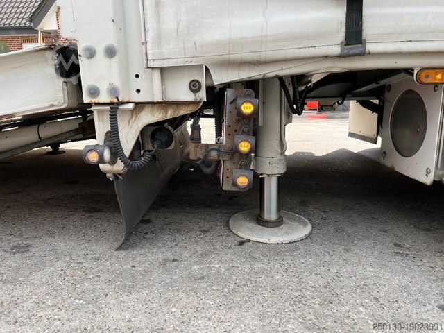 Low loader semitrailer MEUSBURGER MPG-3 Tieflader Plane Lenk/Liftachse Hydr. Rampe