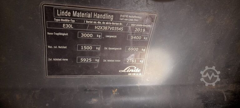 Wózek widłowy 4-kołowy Linde E30L