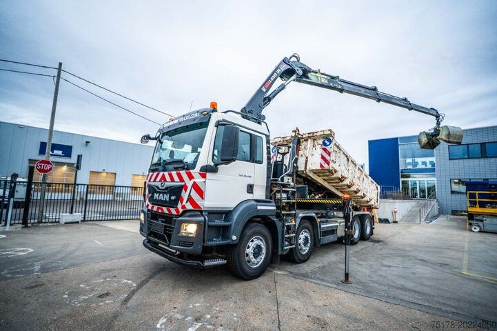 Haakarmsysteem MAN TGS 32.420 BL + HIAB X-HIDUO 188/3x