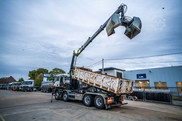 Haakarmsysteem MAN TGS 32.420 BL + HIAB X-HIDUO 188/3x