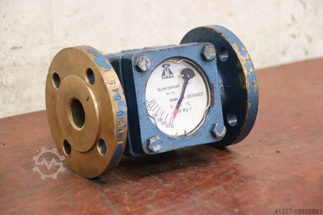 Smeeroliestroommeter Turbo 0 bis 1,5 m³/h DN 25