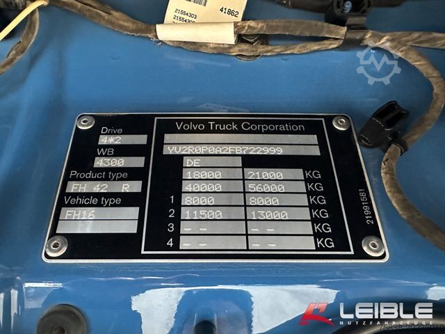 Camion ribaltabile trilaterale VOLVO FH 16-750*Globe*Komplettzug*Retarder*1a Zustand