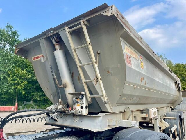 Kamion za otkači Fruehauf STEEL CHASSIS,  DUMPER!   Full spring!  TOP con...