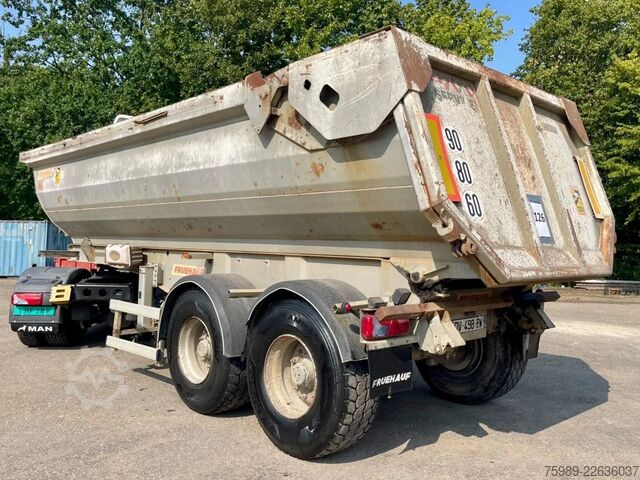 Kamion za otkači Fruehauf STEEL CHASSIS,  DUMPER!   Full spring!  TOP con...