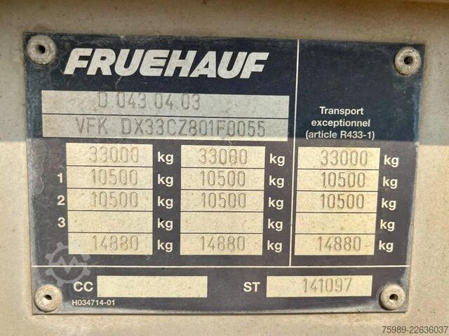 Benne Fruehauf STEEL CHASSIS,  DUMPER!   Full spring!  TOP con...