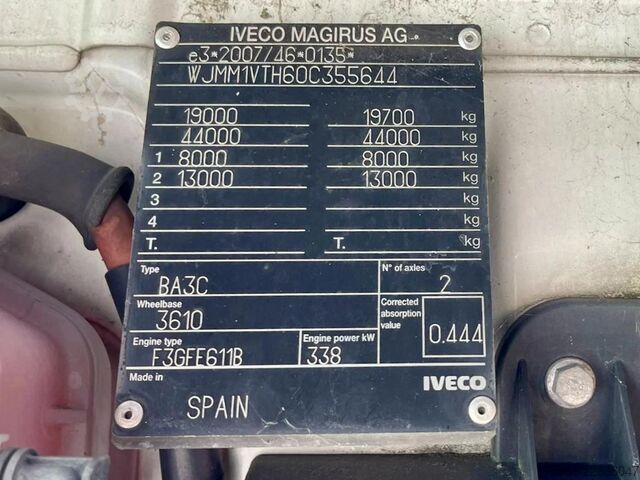 Tracteur standard Iveco Stralis 460 494599 km!! RETARDER, ACC, PARK AIR...