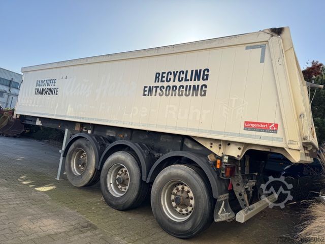 Semirimorchio ribaltabile LANGENDORF SKA 24/30  ALU Mulden Kipper  26m³  Liftachse