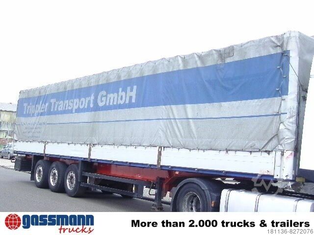 Åben sættevogn med presenning Schmitz S 01