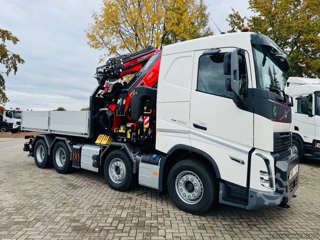 Lastbilmonteret kran VOLVO FH 500 8x4 Kran F820 RA2.27 Jib & Winde Sofort