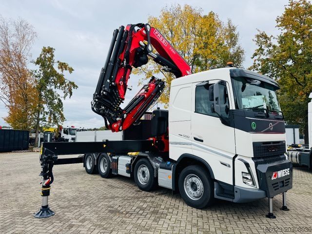 Ladbil med lad VOLVO FH 500 8x4 Kran F820 RA2.27 Jib & Winde Sofort